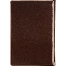 Ежедневник недатированный Attache Selection Gloss натуральная кожа А5 160 листов коричневый