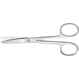 Ножницы хирургические Hilbro изогнутые тупоконечные 140 мм