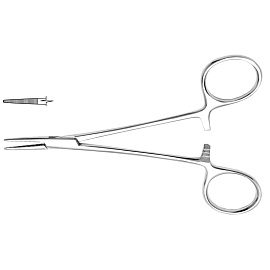 Зажим кровоостанавливающий Hilbro Москит для новорожденных прямой 125 мм