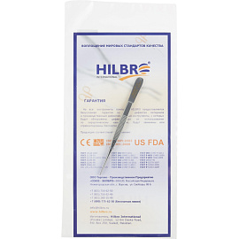 Пинцет анатомический офтальмологический 100x0.6 мм Hilbro