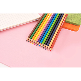 Карандаши цветные M&G 12 карандашей 12 цветов шестигранные (AWP34365)