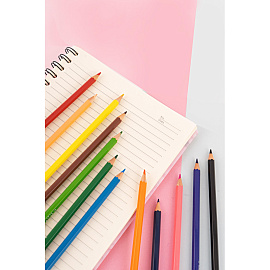 Карандаши цветные M&G 12 карандашей 12 цветов шестигранные (AWP34365)