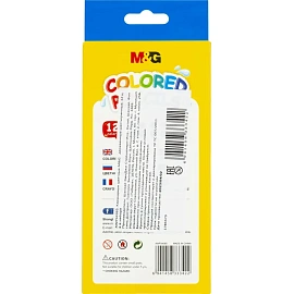 Карандаши цветные M&G 12 карандашей 12 цветов шестигранные (AWP34365)