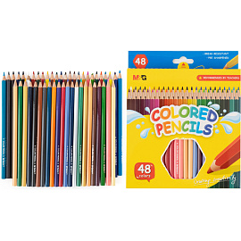 Карандаши цветные M&G 48 карандашей 48 цветов шестигранные (AWP34369)