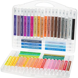 Фломастеры M&G 48 цветов с вентилируемыми колпачками смываемые утолщённые