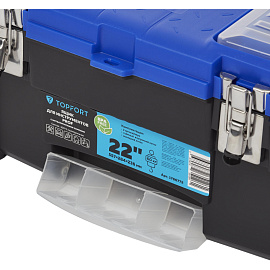 Ящик для инструментов TOPFORT PROF 22 557x236x284 мм фото Ящик для инструментов TOPFORT PROF 22 557x236x284 мм