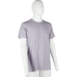 Футболка светло-серая короткий рукав 100% хлопок (размер 40-42 (S))