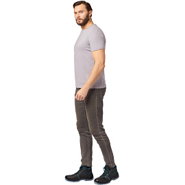 Футболка светло-серая короткий рукав 100% хлопок (размер 40-42 (S))