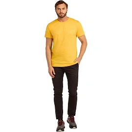 Футболка желтая короткий рукав 100% хлопок (размер 56-58 (XXL))