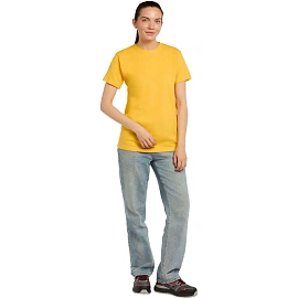 Футболка желтая короткий рукав 100% хлопок (размер 56-58 (XXL))