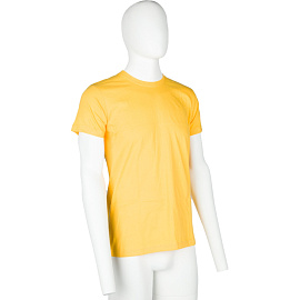 Футболка желтая короткий рукав 100% хлопок (размер 60-62 (XXXL))