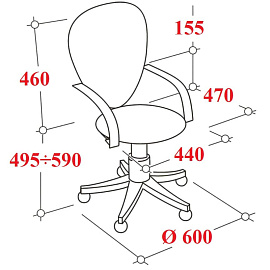 Кресло офисное Chairman 696 хром черное (сетка/ткань, металл)