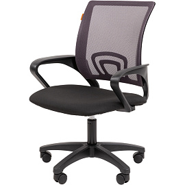 Кресло офисное Chairman 696LT серое/черное (сетка/ткань, пластик)