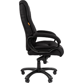 Кресло для руководителя Chairman 410 черное (ткань, пластик)