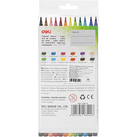 Карандаши цветные Deli Enovation 12 карандашей 12 цветов шестигранные