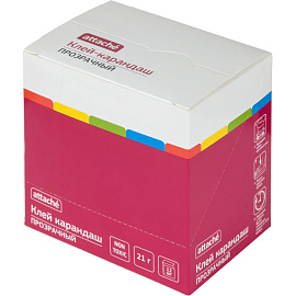 Клей-карандаш Attache 21 г прозрачный фото Клей-карандаш Attache 21 г прозрачный