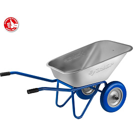 Тачка строительная Зубр ПТ-300 двухколесная грузоподъемность 240 кг (39911_z01)