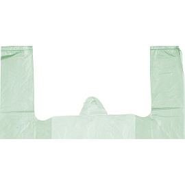 Пакет-майка ПНД 15 мкм (35+20x65 см, 100 штук в упаковке)