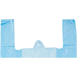 Пакет-майка ПНД 15 мкм (35+20x65 см, 100 штук в упаковке)