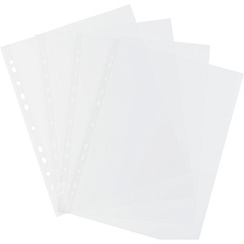 Файл-вкладыш Attache Economy А4, 40мкм, рифленый, с перфорацией (100 штук в упаковке)