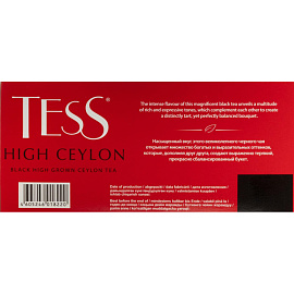 Чай черный Tess High Ceylon 100 пакетиков