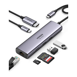 Разветвитель USB Ugreen CM512 (60515) фото Разветвитель USB Ugreen CM512 (60515)