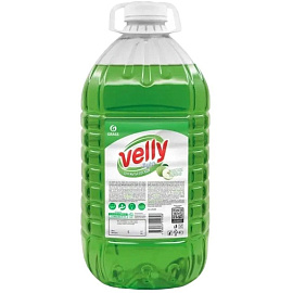 Средство для мытья посуды Grass Velly light зеленое яблоко 5 л