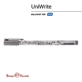 Ручка гелевая Sketch&Art UniWrite.Silver серебристая толщина линии 0.8 мм