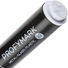 Маркер перманентный Bruno Visconti Profymark белый (толщина линии 2 мм) круглый наконечник (22-0135)