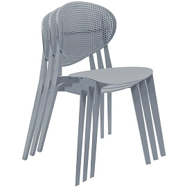 Стул обеденный Sheffilton SHT-S111-P 213555 серый (пластик)