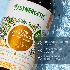 Гель для душа Synergetic Кумкват и чувственное нероли 750 мл