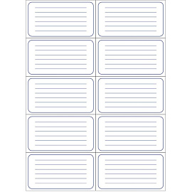 Этикетки самоклеящиеся Комус Большая рамка 105х57 мм 10 штук на листе белые (20 листов в упаковке)