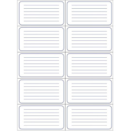 Этикетки самоклеящиеся Комус Большая рамка 105х57 мм 10 штук на листе белые (20 листов в упаковке)