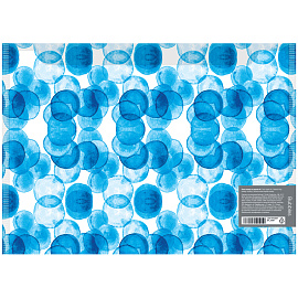 Папка-конверт на липучке Berlingo "Bubbles" А4, 180мкм, прозрачная, с рисунком