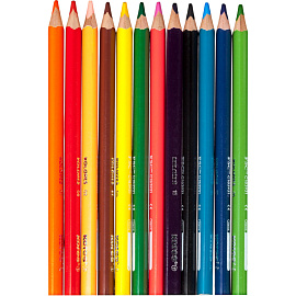Карандаши цветные Kores Jumbo 12 карандашей 12 цветов трёхгранные (утолщённые)