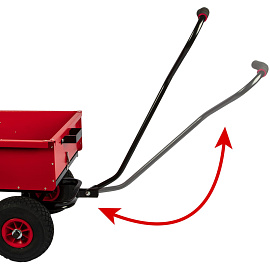 Тачка садово-строительная DDE Самосвал четырехколесная грузоподъемность 200 кг