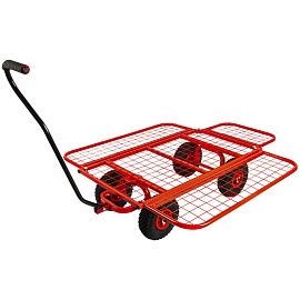 Тачка садово-строительная DDE Трансформер четырехколесная грузоподъемность 200 кг