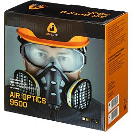 Полумаска Jeta Safety Air Optics 9500 размер L с очками