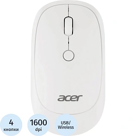 Мышь беспроводная Acer OMR138 белая (ZL.MCEEE.01L)