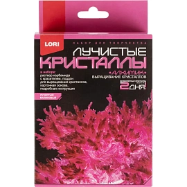 Набор химических опытов Lori Алхимик Лучистые кристаллы Малиновый кристалл фото Набор химических опытов Lori Алхимик Лучистые кристаллы Малиновый кристалл