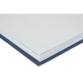 Книга учета 128 листов А4 в клетку на сшивке блок офсет Attache (обложка - бумвинил)