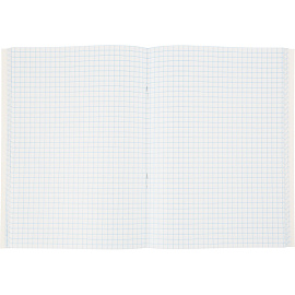 Книга учета 96 листов А5 в клетку на скрепке блок офсет Attache (обложка - мелованный картон)