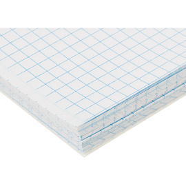 Книга учета 96 листов А5 в клетку на скрепке блок офсет Attache (обложка - мелованный картон)