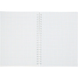 Книга учета 96 листов А5 в клетку на спирали блок офсе Attache (обложка - мелованный картон)