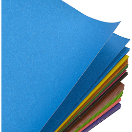 Картон цветной №1 School Отличник (А4, 50 листов, 10 цветов, немелованный)