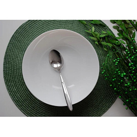 Салатник опаловое стекло Кулинарк Сфера 24 см 2100 мл белый (6 штук в упаковке)