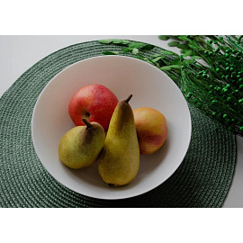 Салатник опаловое стекло Кулинарк Сфера 24 см 2100 мл белый (6 штук в упаковке)