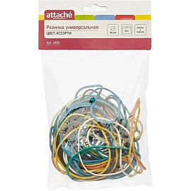 Резинка для денег Attache 50 г диаметр 60 мм цветная