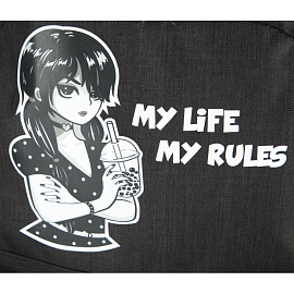 Рюкзак Комус Класс (№1 School) Аниме Готик черный