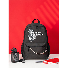 Рюкзак Комус Класс (№1 School) Аниме Готик черный